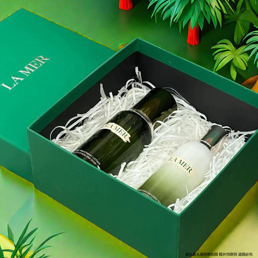 【双12嗨购节】【全球购】LA MER/lamer海蓝之谜套装精粹水正装150ml+精粹乳正装125ml+海蓝之谜礼盒+礼袋（无绑带）·现货速达 商品图10