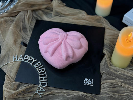 【奢华款】粉色蝴蝶结6英寸（法式慕斯蛋糕）提前24小时预定！ 商品图0