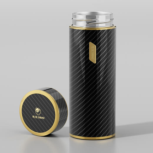 思宝官方旗舰店第6元素保温杯1号/2号男士商务泡茶水杯304不锈钢 商品图2