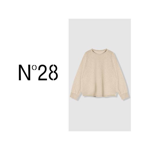 N°28 秋款百搭纯色针织毛衫圆领长袖气质上衣9A33M361 商品图0