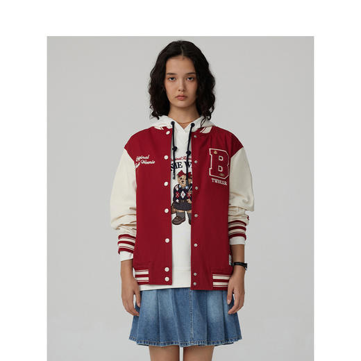 Teenie Weenie小熊字母撞色外套女冬季外套TTJJ244901P 商品图1