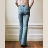 OLrain欧芮儿高腰微喇牛仔裤女秋季2024年新款气质简约显瘦裤子 商品缩略图3