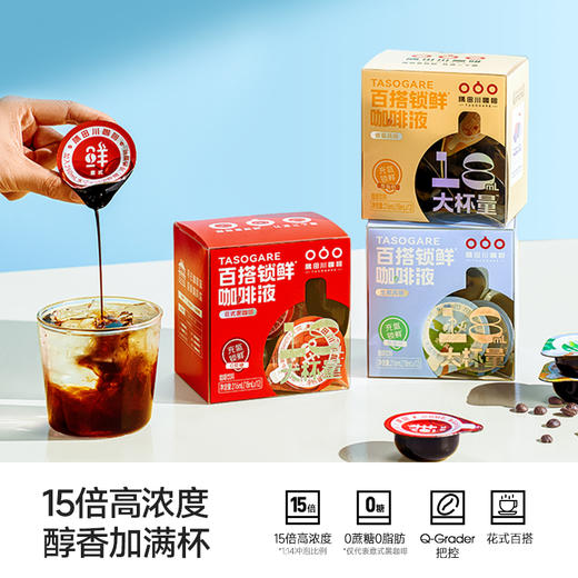 【3.0咖啡液】隅田川锁鲜咖啡液Pro美式生椰拿铁速溶浓缩黑咖啡12杯*3盒囤货装 商品图4