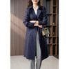 87394原形高级感风衣女2024秋季新款设计感西装领双排扣收腰大衣外套 商品缩略图3