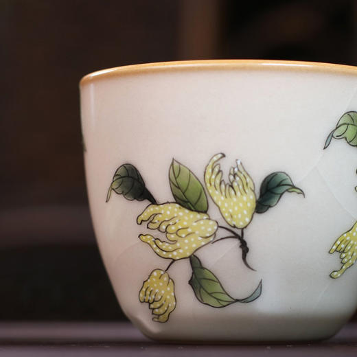 问鼎松涛彩绘哥窑朔风杯（指月香橼）（缺货） 商品图2