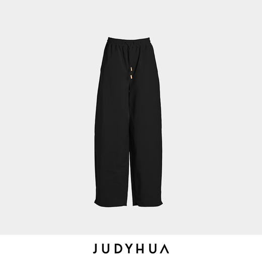 JUDYHUA 松紧抽绳弧形长裤 商品图5