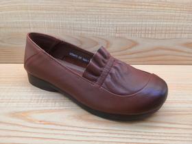 豪行真皮女鞋22394113平底舒适休闲中口中年单鞋正品