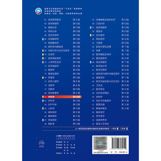 内科学第10版人卫第十版生理有机化学病理药理诊断妇产科学生物化学统计神经病妇科妇产科九9课本大学临床医学教材人民卫生出版社 商品图4