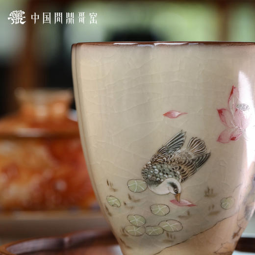 问鼎哥窑桃溪公杯（莲蓬鸭子） 商品图2