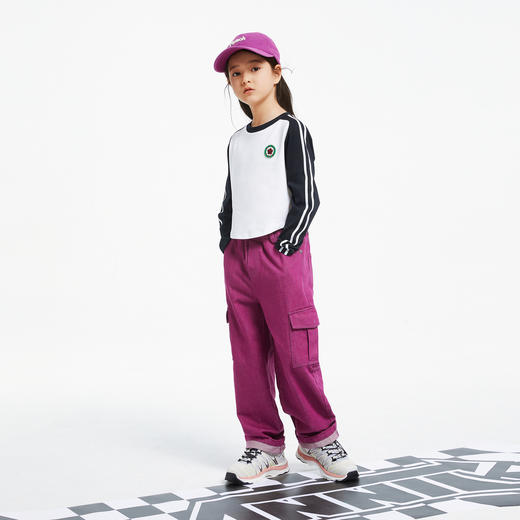 女童仿牛仔工装潮裤单裤新款安奈儿童装实体店同款AG436598 商品图3