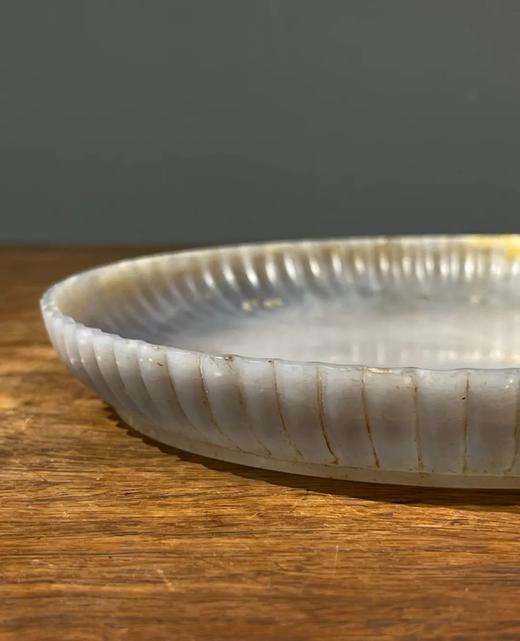 天然玛瑙雕菊花式浅盘，顺丰包邮 商品图5