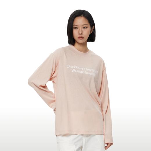 WassupHouse 做旧斑驳印花云朵纱长袖T恤 商品图1