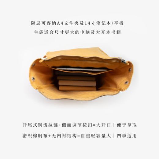 背书包·作家卡夫卡之夜｜卡夫卡 ｜大容量双肩包书包｜YKK拉链纯棉密织水洗帆布｜通勤上课旅行｜上海译文出版社七海制造局七海日志 商品图3