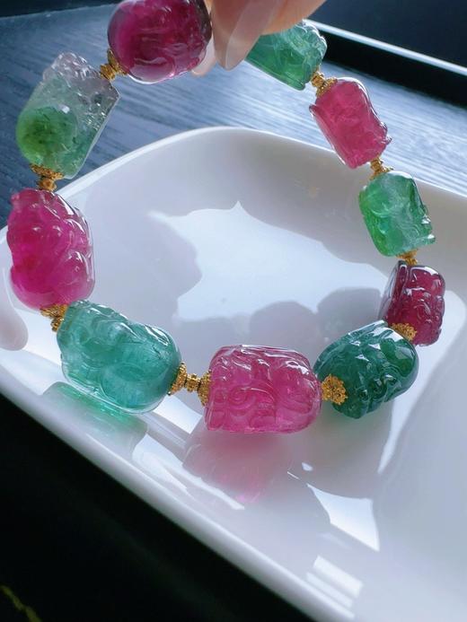 30.7g 雕刻碧玺手链 商品图0