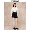 VIMAGE纬漫纪气质新中式盘扣显瘦暗纹衬衫上衣秋新款V2213815 商品缩略图1
