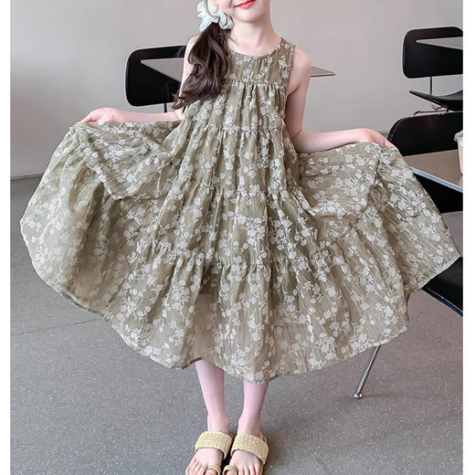 裁缝学苑TQ118女童夏季无袖背心连衣裙纸样儿童新款背心裙子样板 商品图1