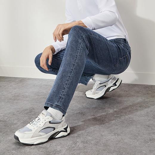 【含桑蚕丝】柒牌弹力直筒牛仔裤男2024秋季新款时尚休闲男士长裤	127H71400 商品图1