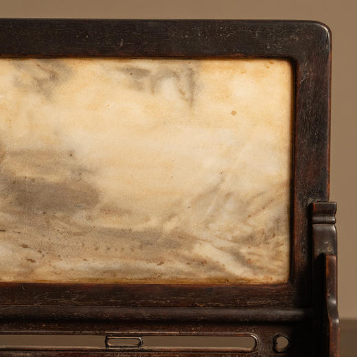 清 紫檀镶云石砚屏 商品图2