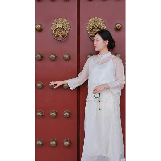 蒹葭宛央-套装（小衫24810903++半裙22706389-空灵之秀） 商品图0