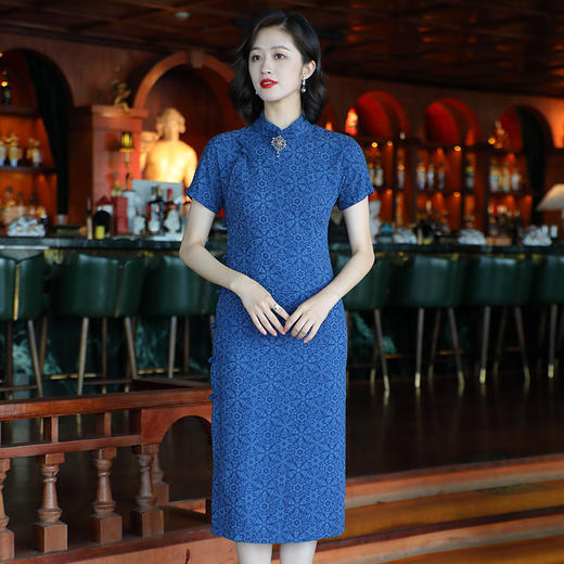 OY-24279中国风复古女装夏季2024年新款棉麻日常改良旗袍24279 商品图3