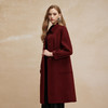 PH92024新款双面呢简约大气时尚正肩方领长款羊毛大衣 商品缩略图2
