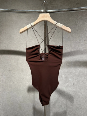 Jade Swim - Micro Naomi One Piece - Mocha - 女装 - 连体泳衣 - 茶色