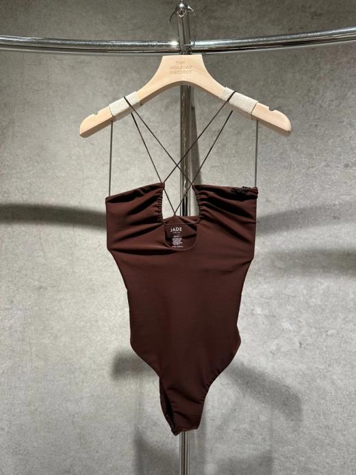 Jade Swim - Micro Naomi One Piece - Mocha - 女装 - 连体泳衣 - 茶色 商品图0