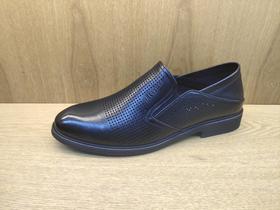 豪行皮鞋男真皮商务正装夏季透气防臭软底镂空凉鞋11274676