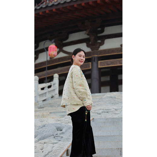 玄羽-马甲(24804954Y-明月珰·云锦) 商品图3