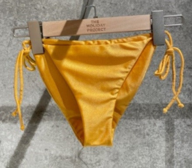 Jade Swim - Ties Bottom - Golden Sheen - 女装 - 泳装下装 - 金色