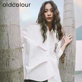 oldcolour简约衬衫2023春季新款设计感小众防晒上衣女P12013295