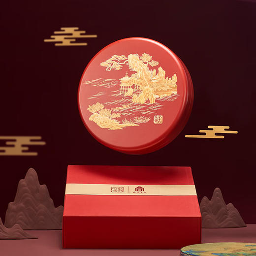 金九朕的心意故宫月饼礼盒1斤食品伍仁月饼中秋节 吉曜盒呈翊中秋礼盒500克 商品图2