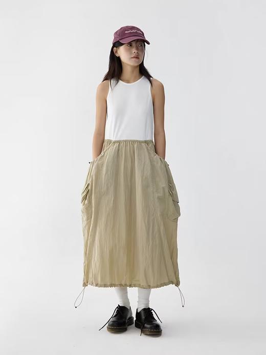 步履不停/4B31142C/针梭织拼接大口袋设计连衣裙 商品图3