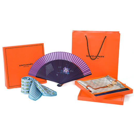 精品丝巾绢扇组合 GF0003 商品图0