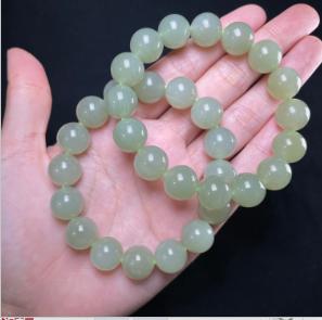 玉美人菲菲HZ/和田玉单圈手串约12mm/多样性发一 商品图0