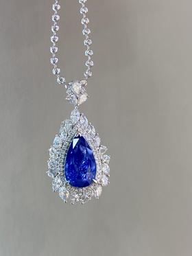 3.01ct 蓝宝石吊坠