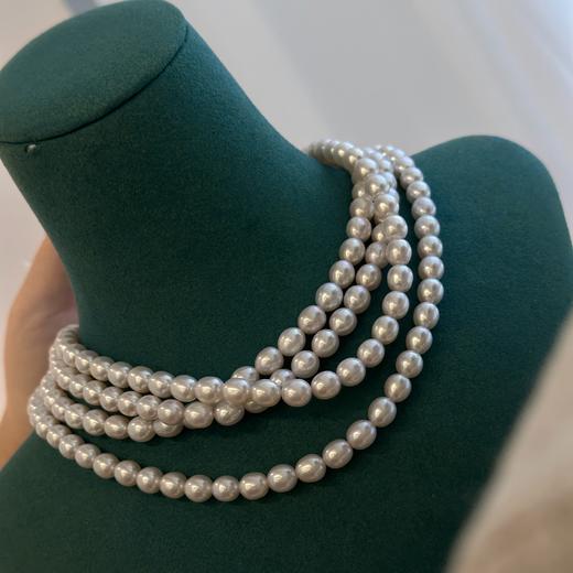甄珠贝 出口单精选 6.5-7mm米珠项链 bao亮强光 镜面 商品图1