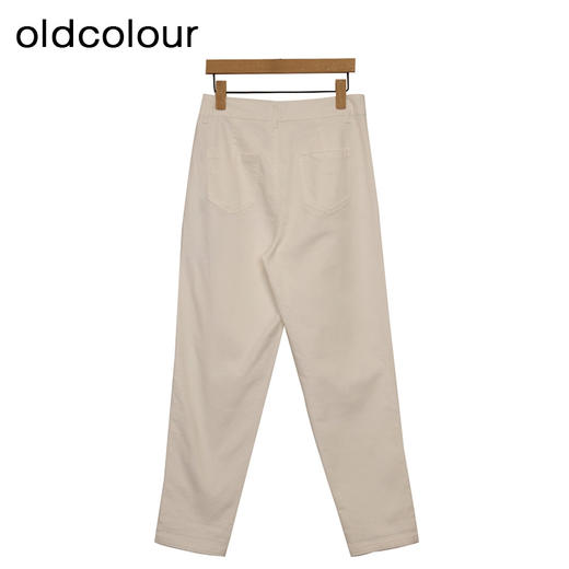 oldcolour休闲简约牛仔裤春季新款高腰直筒百搭九分裤女P13113142 商品图1