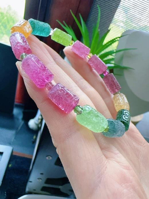 19.1g 雕刻碧玺手链 商品图8