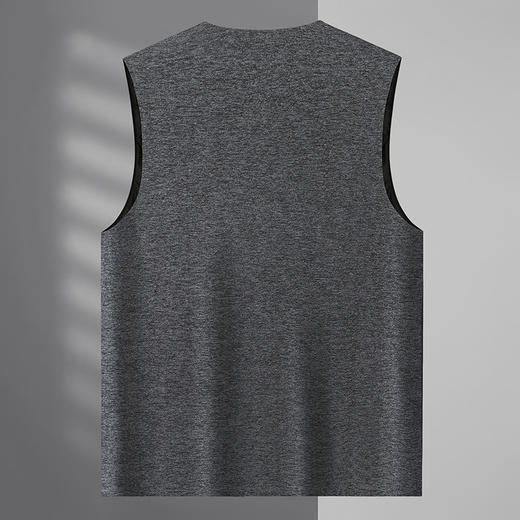 【新款DWP】大依优型大码男装背心山羊绒桑蚕丝无痕保暖内衣坎肩男士加肥加大肥佬胖子 商品图2