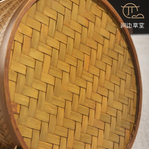 手工竹编容水竹正圆提盒提篮 商品图5