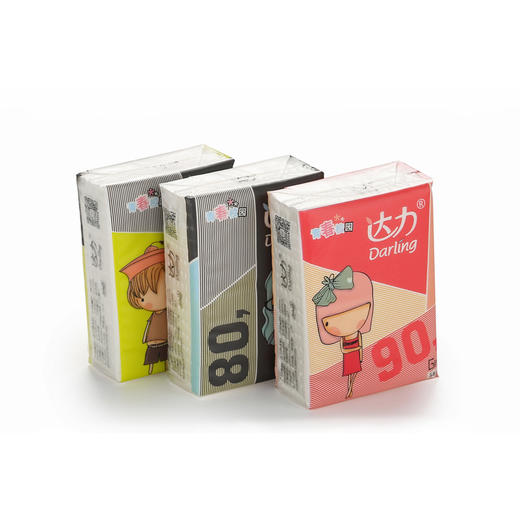 「5.9元包邮！买2送1」达力校园系列无香面巾纸手帕纸  居家日用小包纸巾便携1条10包3层7片 商品图4