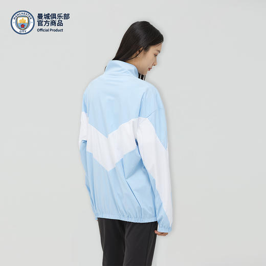 【官方正版】曼城俱乐部 | 休闲外套球迷蓝白拼色印花户外男女同款 商品图2