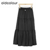 oldcolour夏季新款松紧高腰显瘦中长款蛋糕裙A字裙GP21063775 商品缩略图0