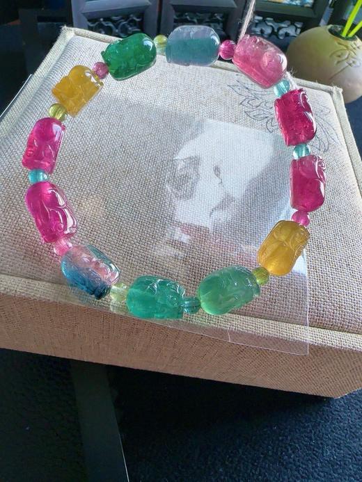 18.7g 雕刻碧玺手链 商品图2