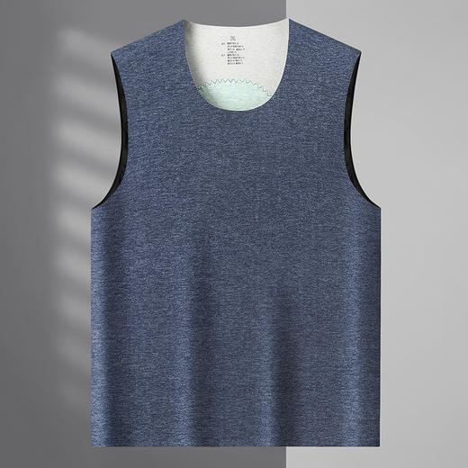 【新款DWP】大依优型大码男装背心山羊绒桑蚕丝无痕保暖内衣坎肩男士加肥加大肥佬胖子 商品图4