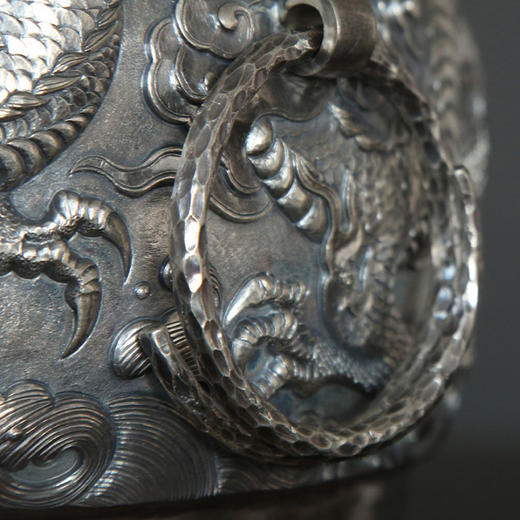 问鼎银壶双龙戏珠水缸（银色）（缺货） 商品图1