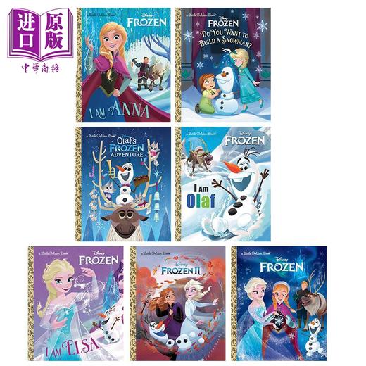 预售 【中商原版】Frozen Little Golden Book 英文原版小金书 冰雪奇缘系列7册 Disney迪士尼卡通动画 安娜I Am Anna 奥拉夫Olaf  商品图0