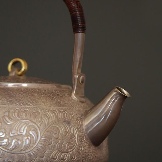 问鼎银壶唐草纹汤沸（紫皮）（缺货） 商品图1