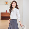 Q187新款长袖气质衬衣白色时尚小众通勤秋季设计感百搭衬衫 商品缩略图1